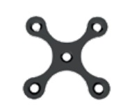 TM Bauer’s Synthes пластина щелепно-лицьова Х-подібна